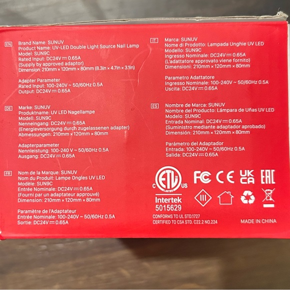 SUNUV LED/UV Nail Lamp & Sally Hansen Clear Top Coat - Picture 8 of 8